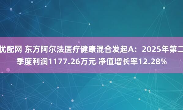优配网 东方阿尔法医疗健康混合发起A：2025年第二季度利润1177.26万元 净值增长率12.28%